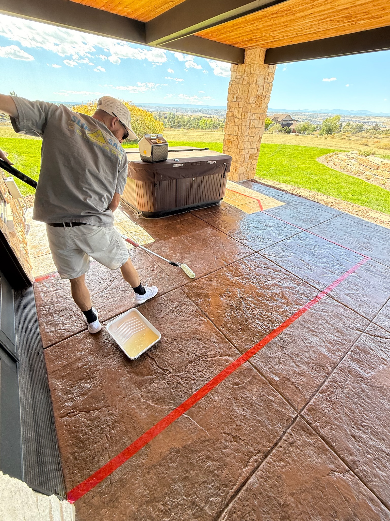 Residential non‑slip treatment